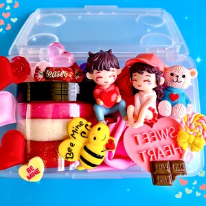 Mid-sized Teddy Bear Tea Party, Play Dough Kit, Playdough Kit, Playdoh Kit,  Playdough Sensory Kit, Busy Box, Play Doh Kit, Kids Gift Girl 