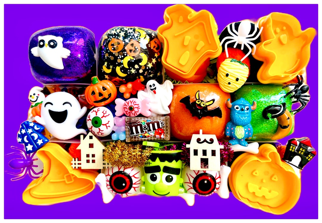Halloween Play Dough Kit, Halloween Sensory Kit,halloween Basket