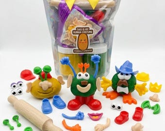 Mini " Mr. Dough-tato" Play Dough Kit, Playdough set, Kids birthday present, Christmas Gift for kids,playdough, sensory toy