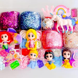 Princess Play Dough Kit, Princess sensory playdough kit,Gift for girls,Kids birthday gift,Kids party favor,Toddler gift,Girls Christmas Gift