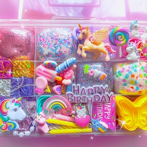 Unicorn Birthday Play Dough Kit, Play Dough Kit, Playdough Kit, Playdoh ...