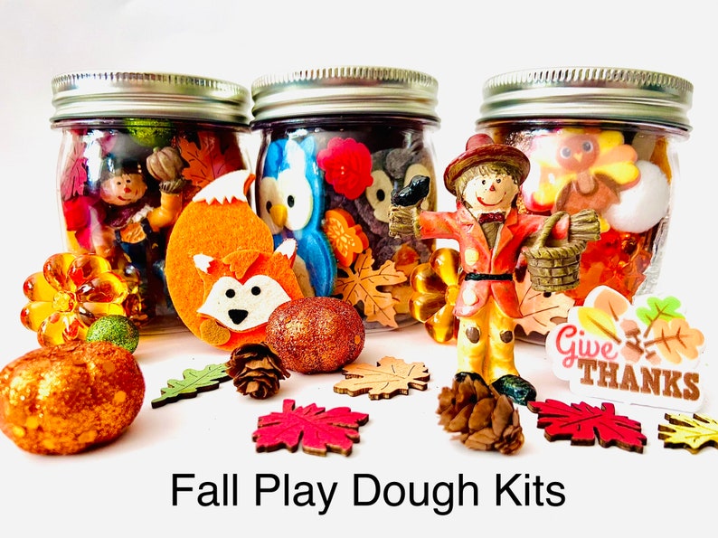 Fall Play Dough Kits Play Dough kit Playdough JarPlay doh image 1