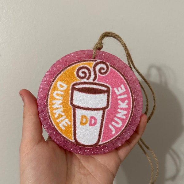 Car Freshie | Dunkin Donuts Car Freshie | Shimmer Cardstock Freshie | Dunkin Car Freshie | Dunkie Junkie | Dunkin Donuts | Freshies | freshy