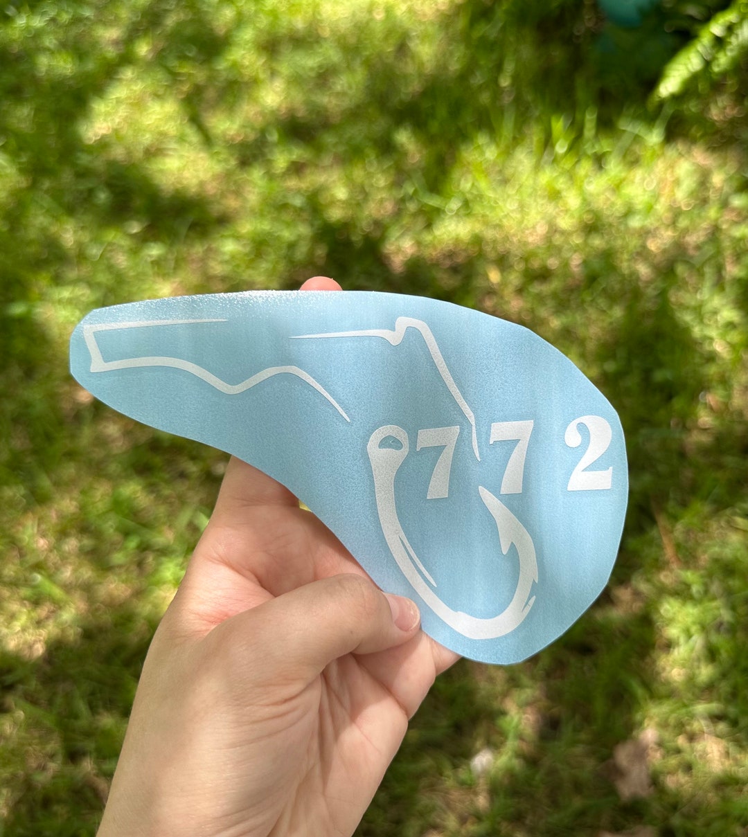 772 Florida Hook Decal | CUSTOM Area Code Florida Decal | Car Decal ...