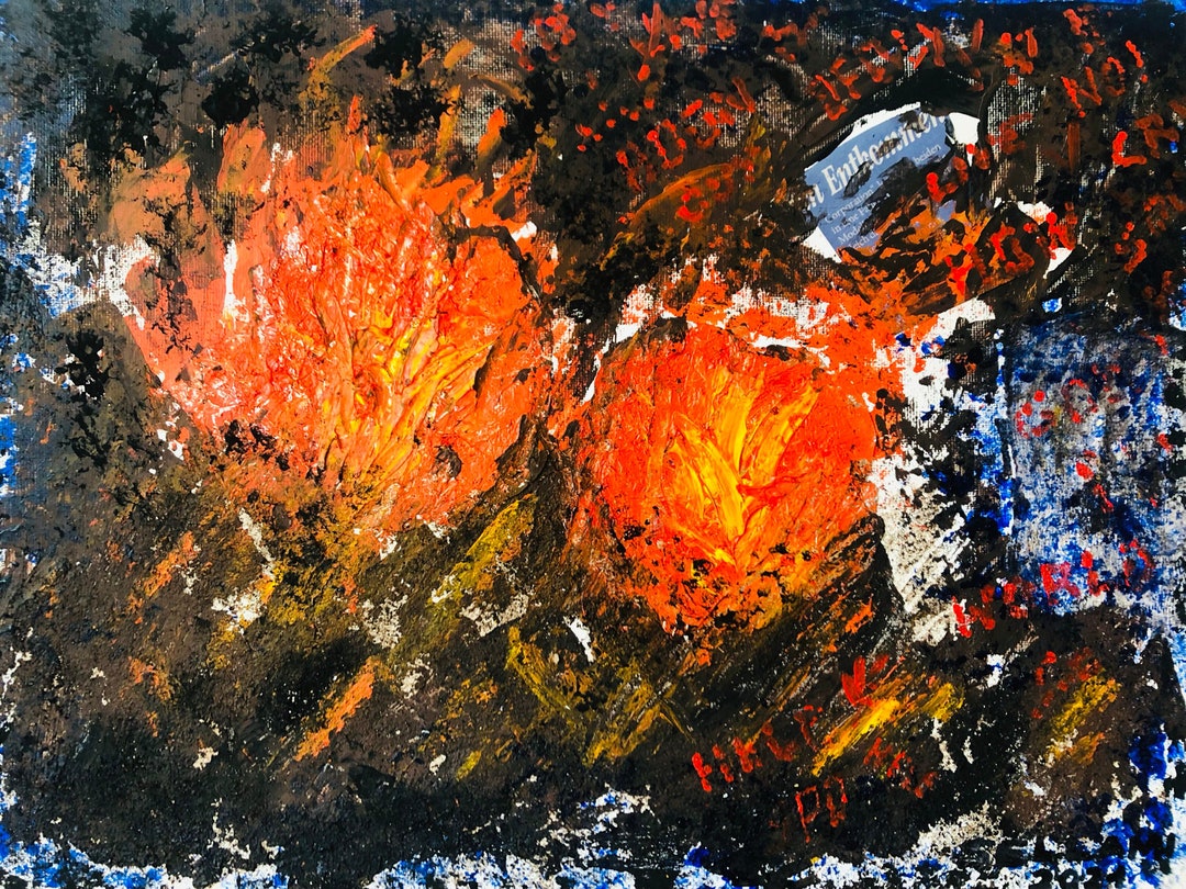 A Burning Flame Within 30”x40” Original Acrylic Painting