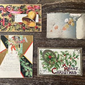 Lot of Antique Christmas Cards