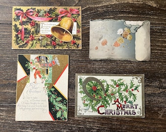 Lot of Antique Christmas Cards