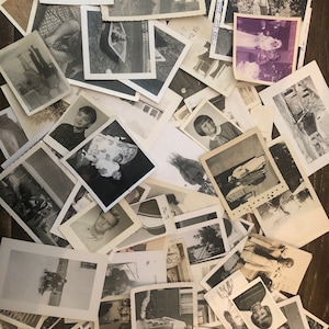 Vintage Snapshot Bundle of 10 Vintage and Antique Photographs, Found Photos, Mystery Bundle, Junk Journaling, Antique Photos, Vintage Photos