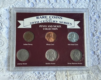 Rare Coins of the 20th Century Series- Penny and Nickel Collection