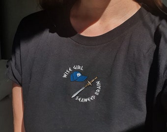 Embroidered Percy and Annabeth shirt | Wise girl | Seaweed brain