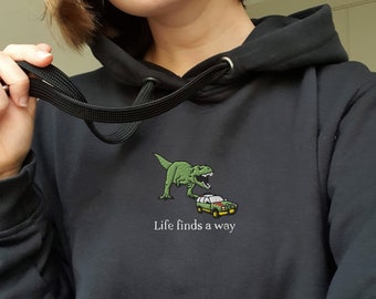 Embroidered Jurassic Park Hoodie