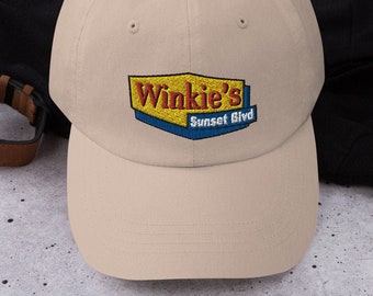 Embroidered Winkie's hat | David Lynch hat | David Lynch gift | Mulholland Dr hat | Mulholland Drive | Sunset Boulevard