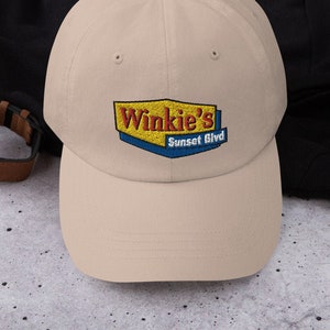 Embroidered Winkie's hat | David Lynch hat | David Lynch gift | Mulholland Dr hat | Mulholland Drive | Sunset Boulevard