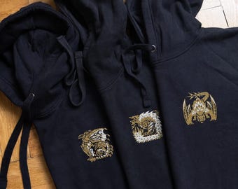 Embroidered Monster Hunter Hoodie