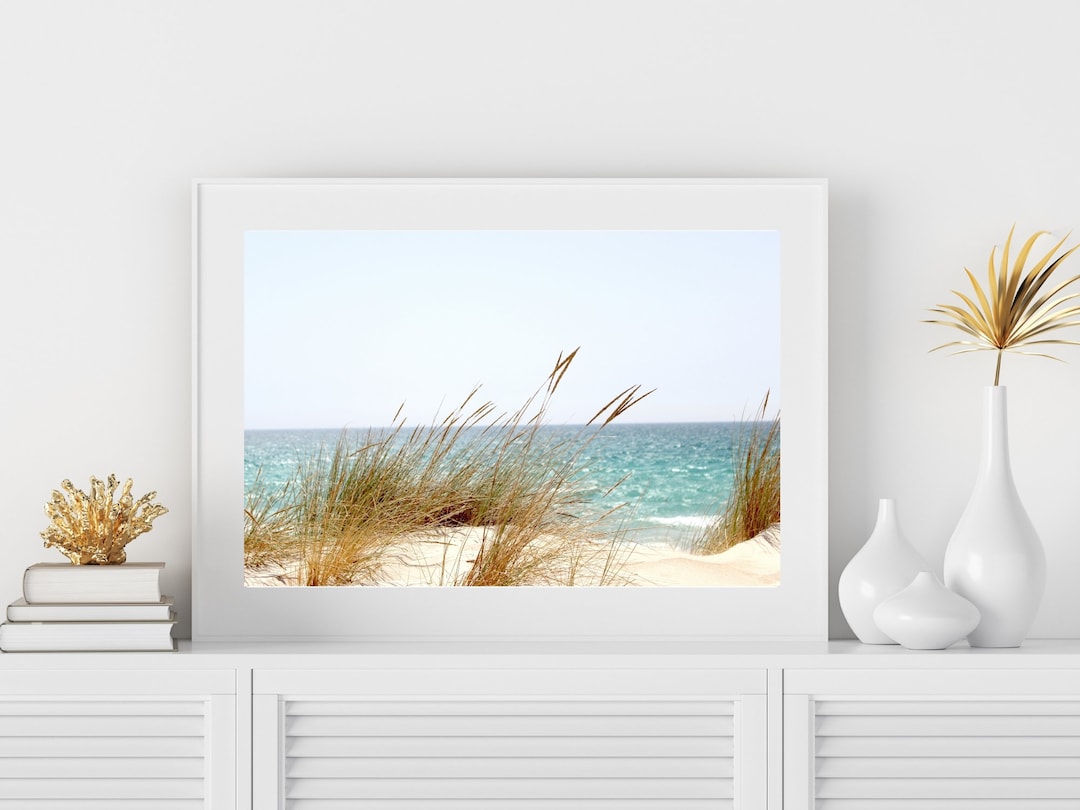 Ocean Art Print, Beach Wall Art, Modern Beach Print, Serene Coastal