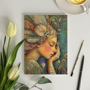 Meditation Journal 6x8 Beautiful Woman Fairy Journal for Writing Dream Journal for Notes Manifestation Journal for Women 150 Lined Pages