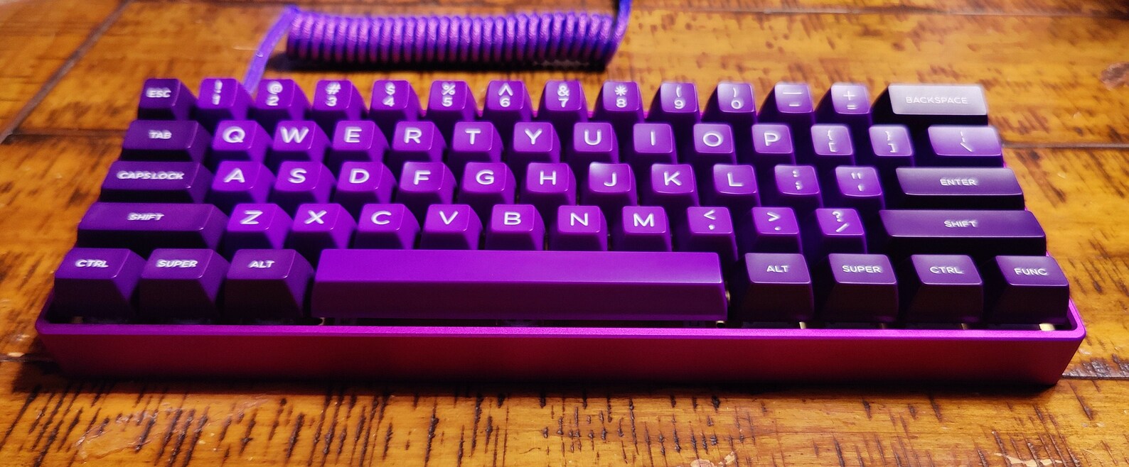 KDB Fans Dz60 V2 A60 Heavy Anodized Purple Aluminum Keyboard Etsy España