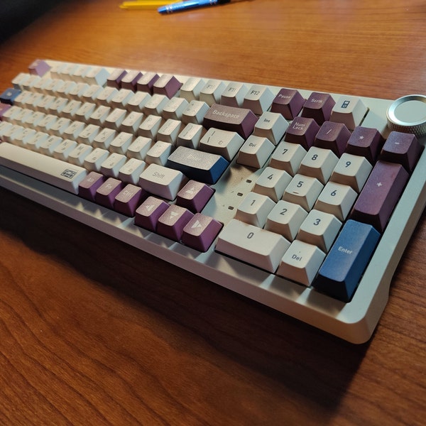 James Donkey Beige 96 percent keyboard, creamy and thocky switch options,  usb c cable coil, beige and maroon cherry profile keycaps