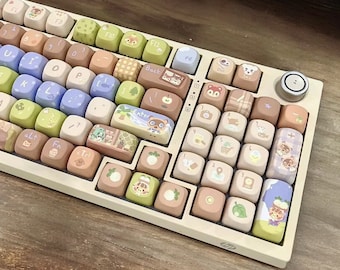 Animal Forest MOA and MAO Profile Keycap Set - Custom Novelty Keycaps -  Cute Animal Keycap Theme