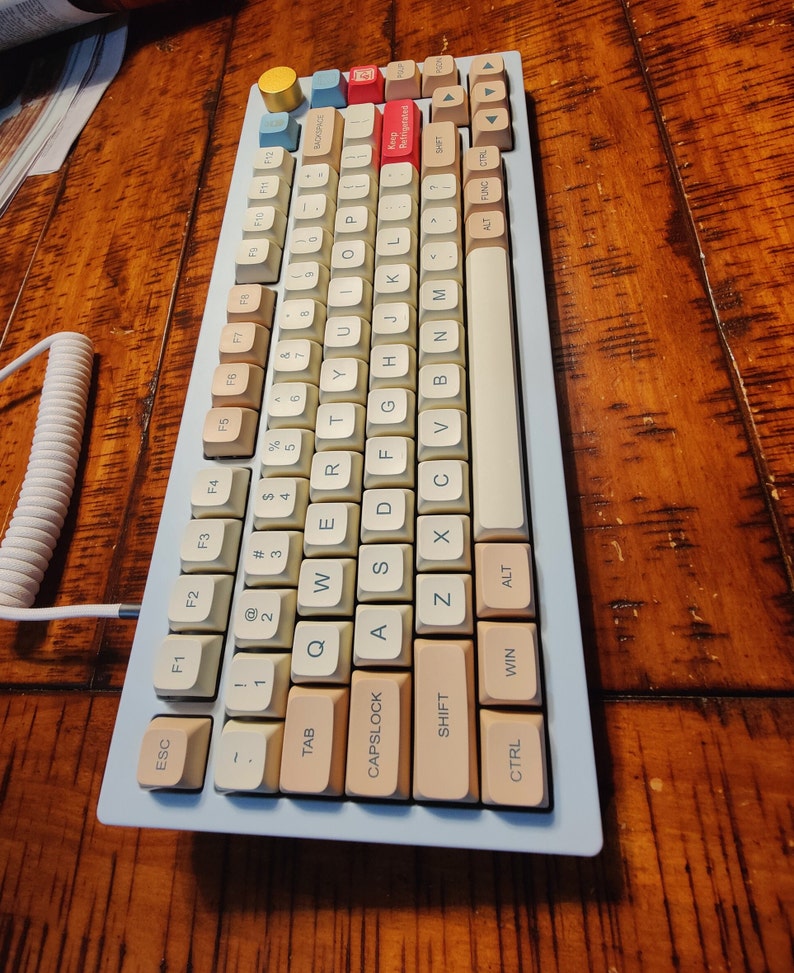 Akko 5075s Lubed Switch Soy Milk XDA Keyboard 82 Keys With Etsy