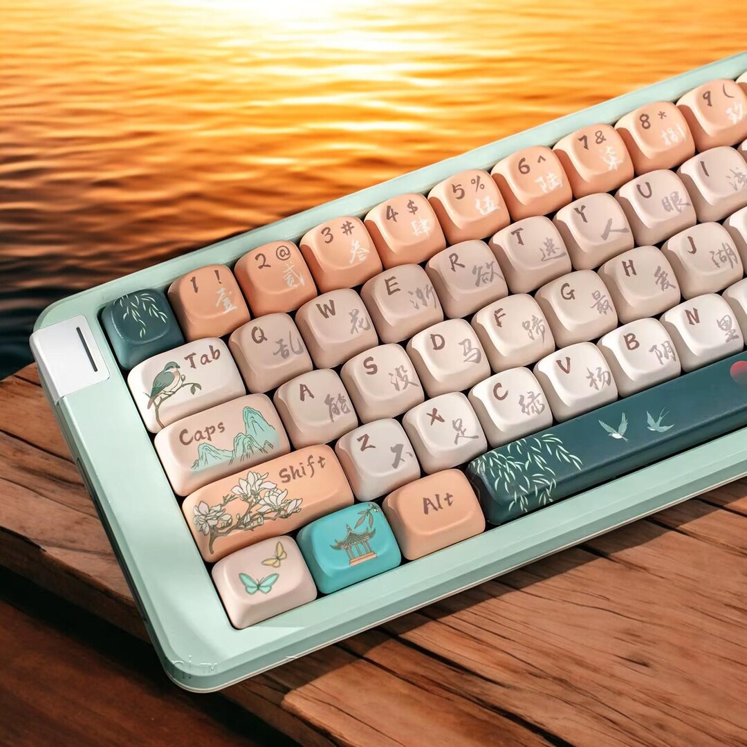 Chinese Spring Keycap Set MOA Profile Spring Style / Chinese / Animal ...