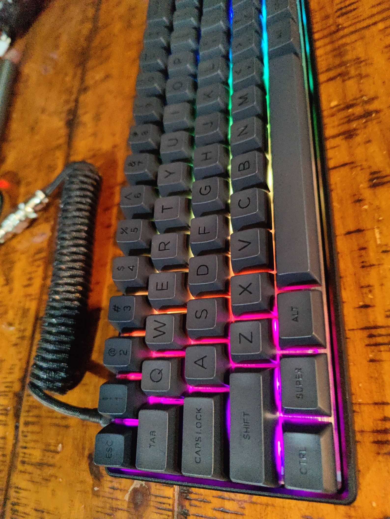 KDB Fans Dz60 V2 A60 Heavy Anodized Purple Aluminum Keyboard Etsy España
