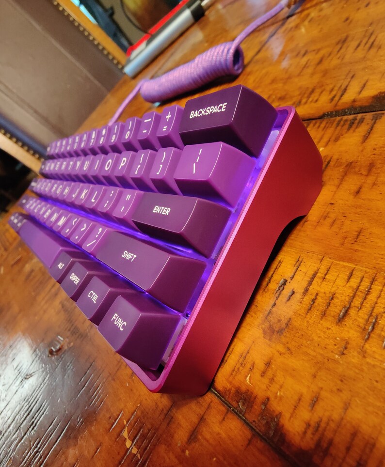 KDB Fans Dz60 V2 A60 Heavy Anodized Purple Aluminum Keyboard Etsy España