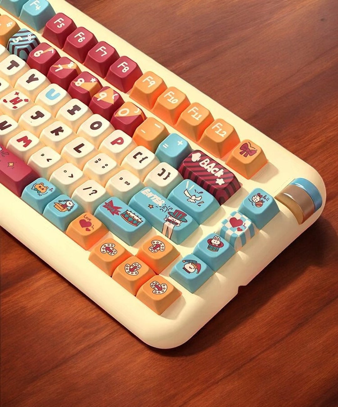 Cat Circus Troupe MDA Profile Premium Keycap Set Custom Novelty Cat Circus Troupe MDA Profile Premium Keycap Set Custom Novelty