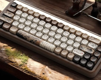 Mountain Resonance Autumn Mist Keycap Set - MOA and Cherry  - Classic Japanese Mountain themed keycaps - English Font and Japanese Font