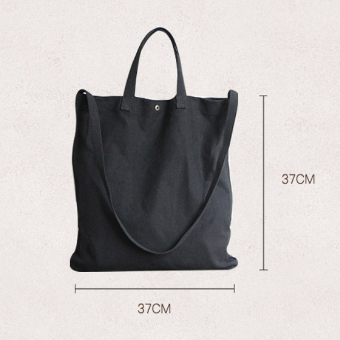 Brown Canvas Tote Bag Canvas Crossbody Bag Shopping Tote Bag | Etsy