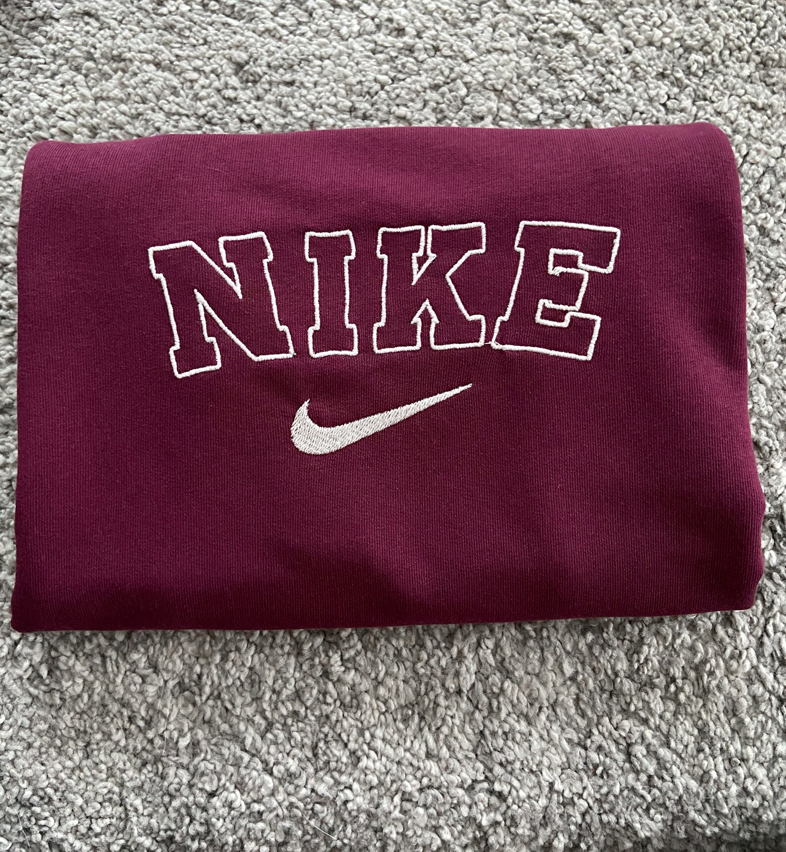 custom nike hoodie embroidery