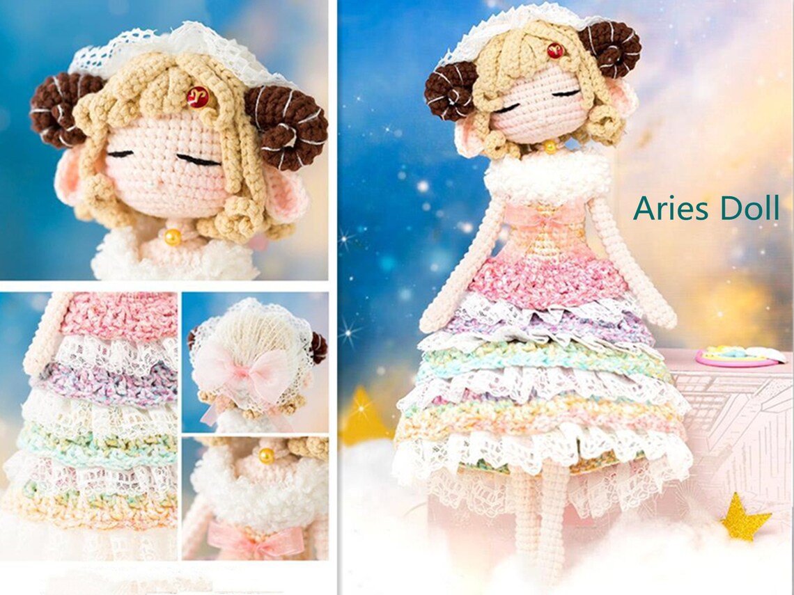 Zodiac Doll Aries Pisces Cancer Doll Astrology lovers Etsy