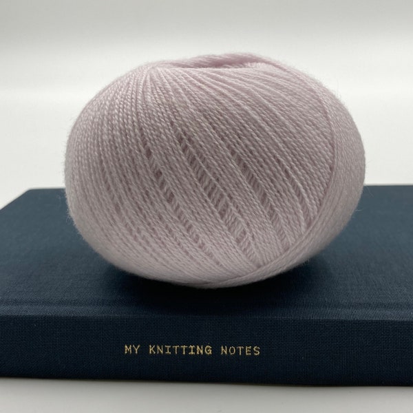 Lamana Modena Exclusive yarn, wool and cashmere 25g, Lace weight yarn, Color 62 Rose Quartz