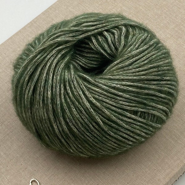 Katia Concept Cotton Merino - Warm cotton yarn - Cotton, Merino yarn - Very light yarn - Knitting cotton - 50g-105m / Col.122 Pale Green