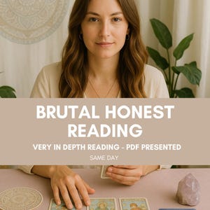 Brutally Honest Psychic Reading – Love, Career, or Life Guidance – Medium + Tarot Messages in PDF