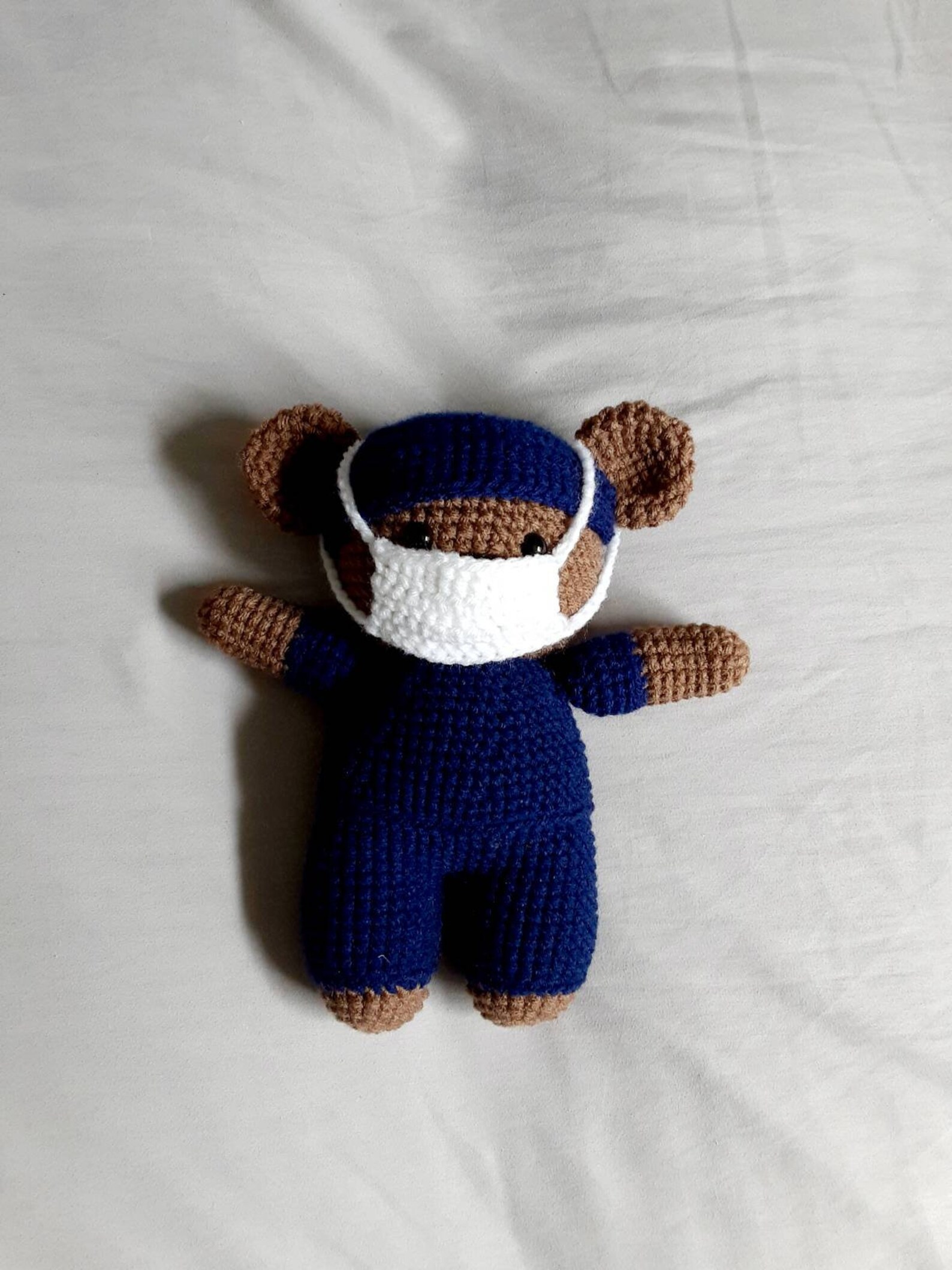 Crochet Nurse/doctor Stuffed Toy Bear Etsy