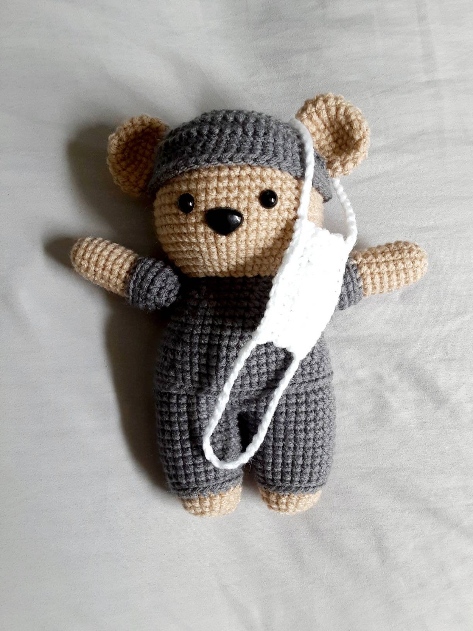 Crochet Nurse/doctor Stuffed Toy Bear Etsy