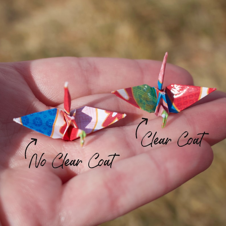 Créoles grue en origami Bijoux de grue en papier personnalisables Origami traditionnel en papier washi Idées cadeaux personnalisées pour la Fête des Mères image 6