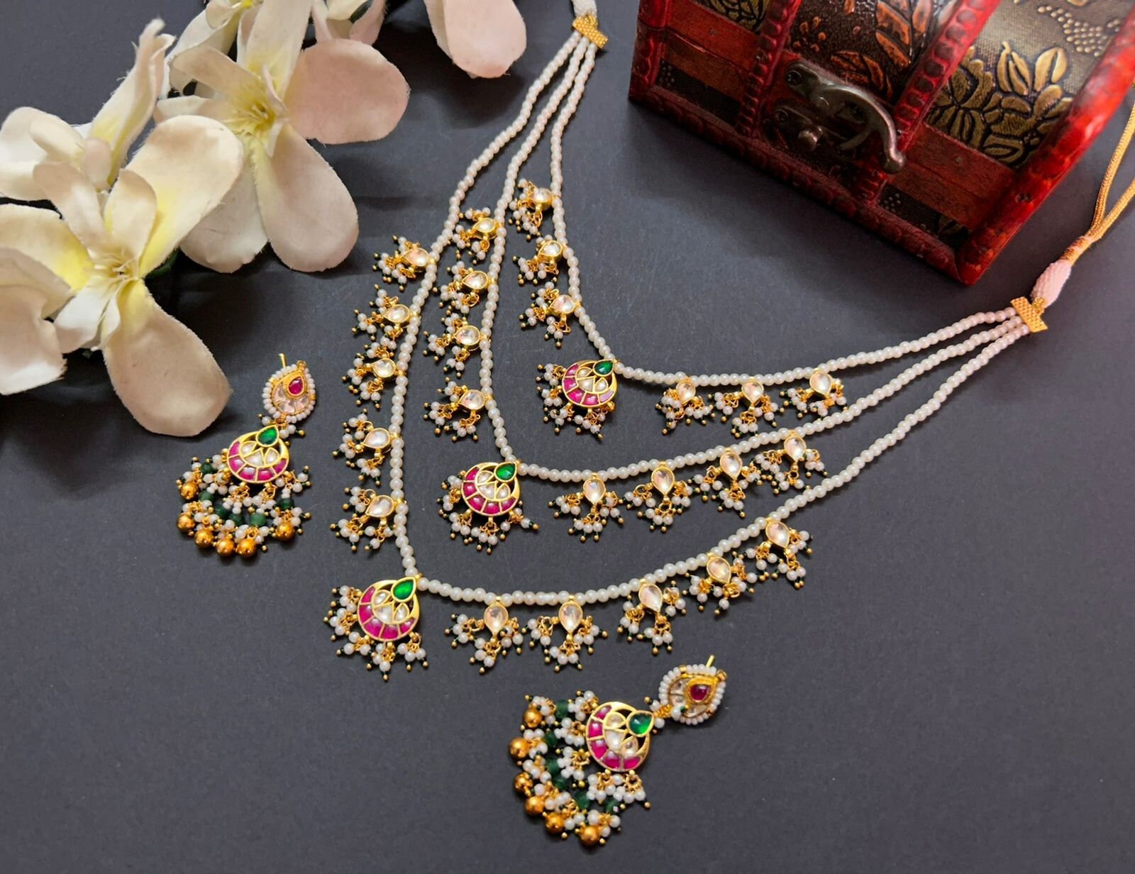 Gold plated rani haar sale designs with prices
