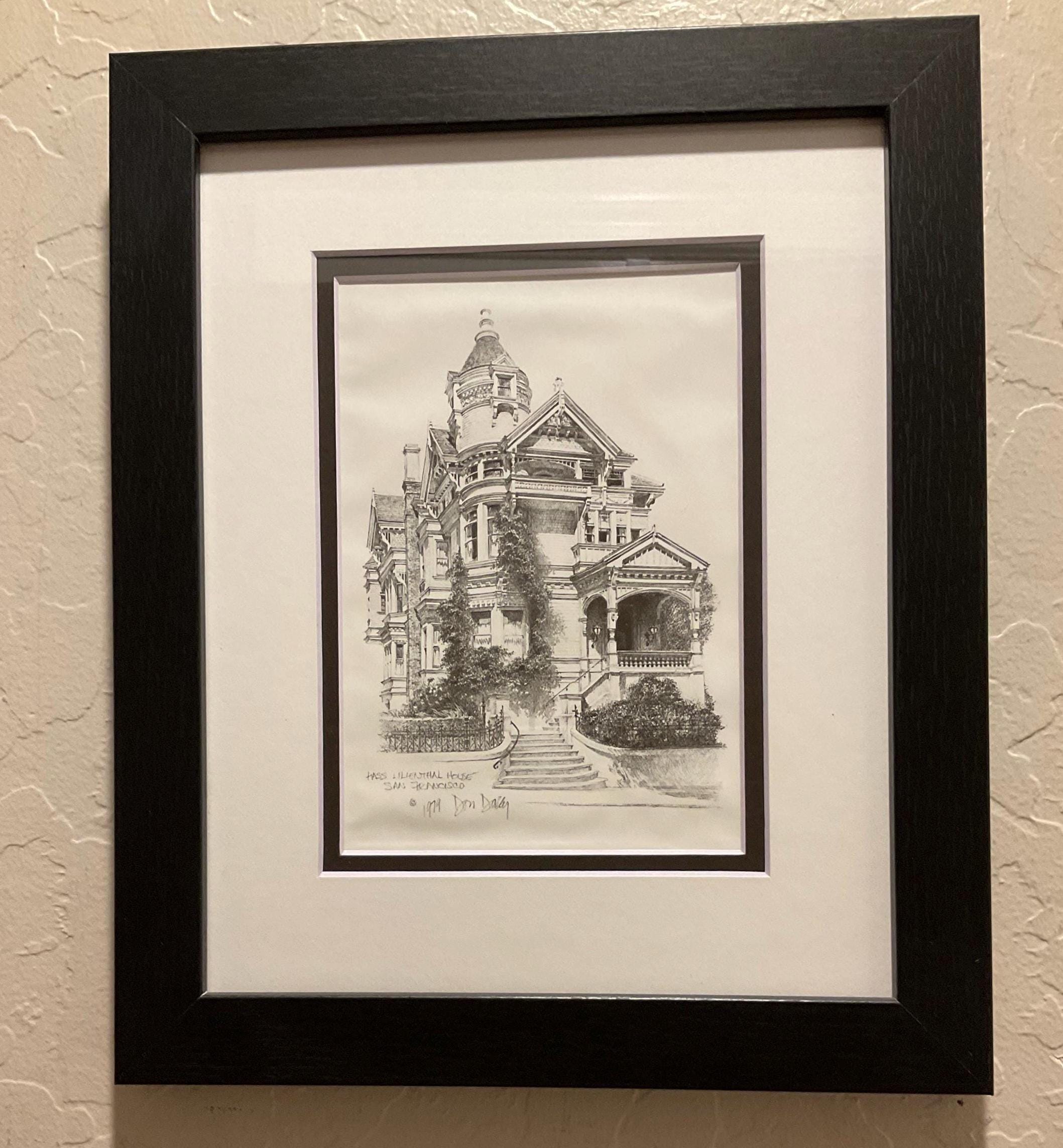 絵画 Hass Lillianthal House 1979 Don Davey Don Davey Hass Lilienthal House San Francisco 1979 9x12 Print