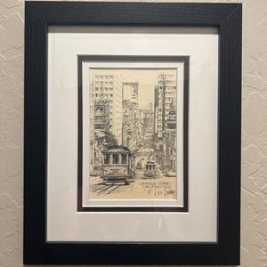 Don Davey California Street San Francisco 1977 Cable Car - Etsy