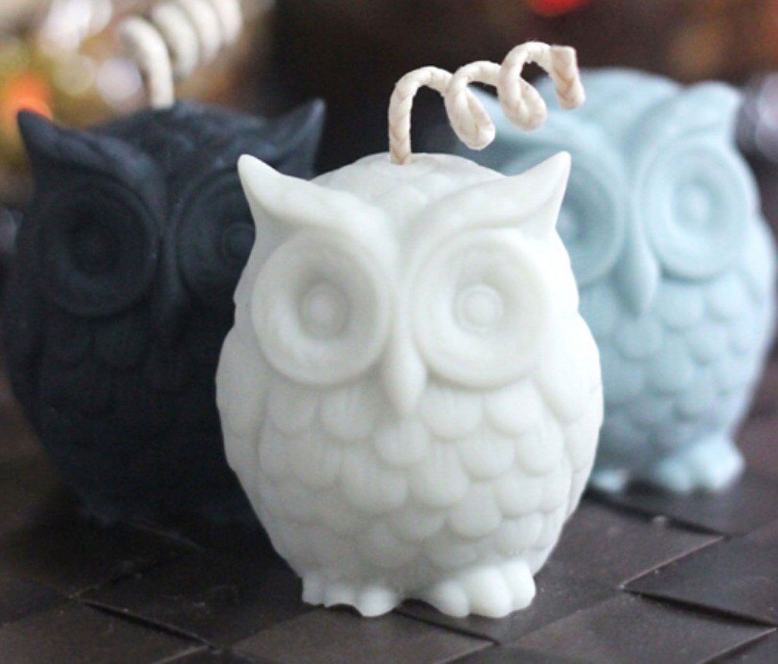 3D Animal Owl Silicone Candle Mold Aromatherapy Candle Etsy