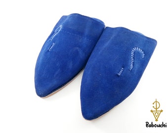 Handmade Leather Moroccan Babouche Slippers | Comfortable Indoor/Outdoor Shoes