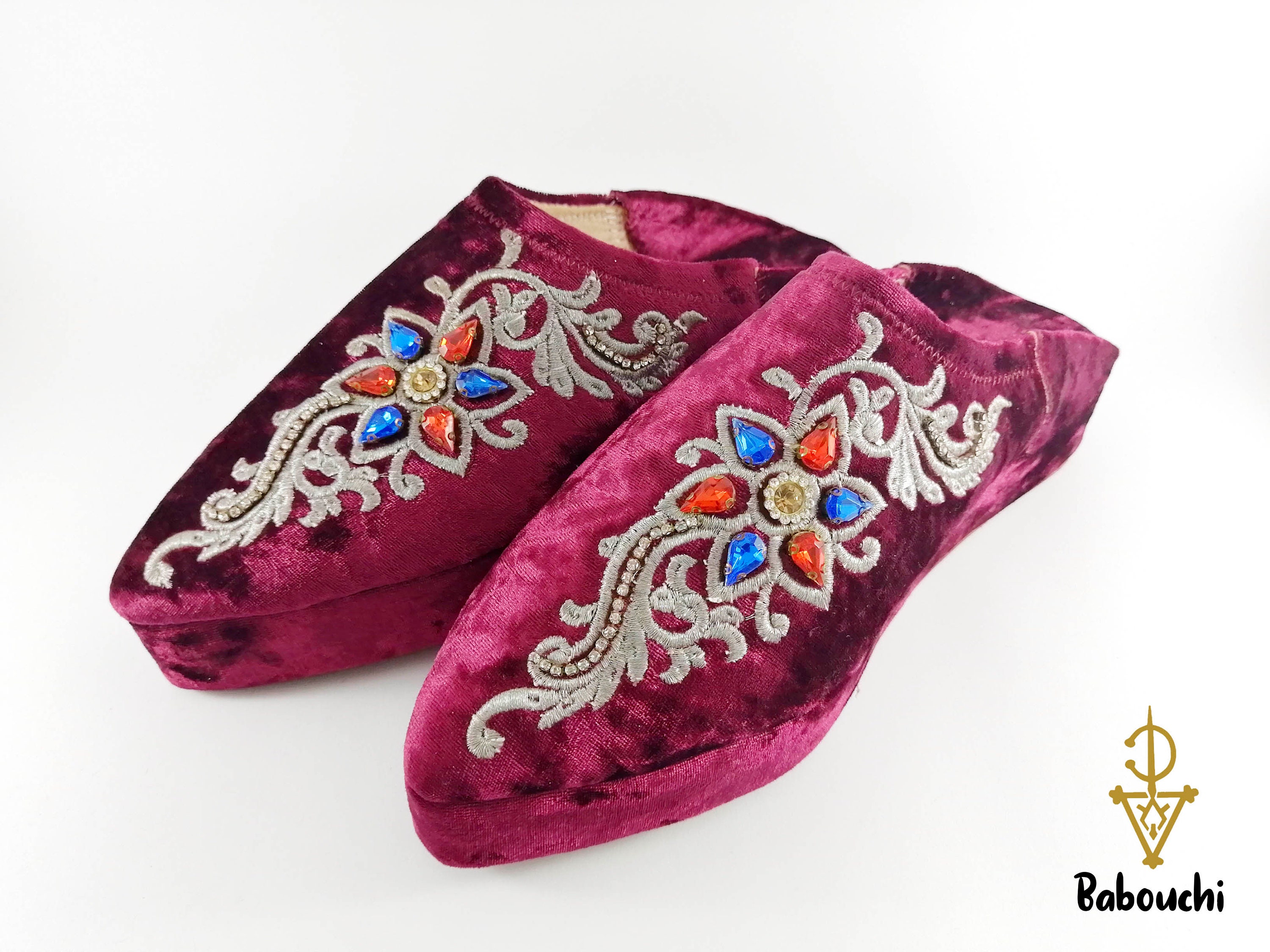 Moroccan Suede Slippers Babouche Shoes Moroccan Handmade Babouches