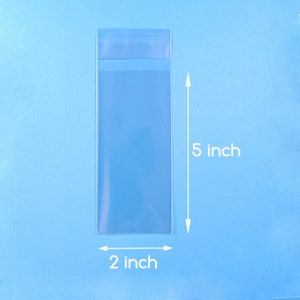 100 2 x 5 インチ透明セロ袋 セルフシール袋 プラスチック包装