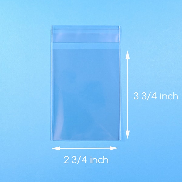 200 2 3/4 x 3 3/4 inch Clear Cello Bag Self Sealable Bag Cellophane Packaging