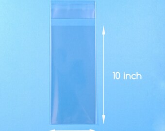 100 2x10 inch Clear Cello Bag Self Sealable Bag Plastic Packaging