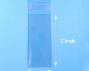 100 2x11 inch Clear Cello Bag Self Sealable Bag Plastic Packaging