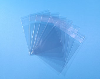 100 Select Your Size Clear Cello Self Sealable Bag Cellophane Plastic Packaging | 2x2 2x3 2x4 2x5 2x6 2x7 3x3 3x4 3x5 4x4 4x6 9x12 10x13