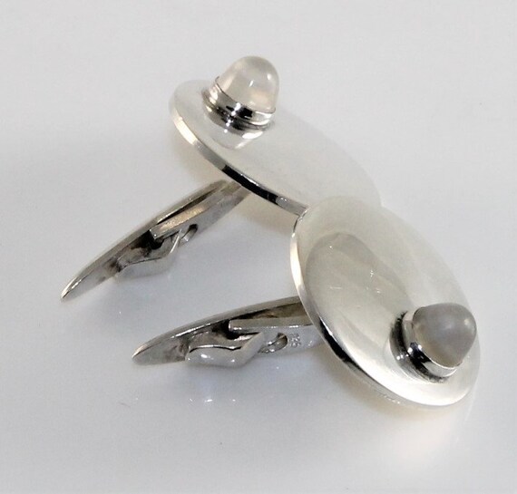 Solid silver cufflinks with MOP - image 2